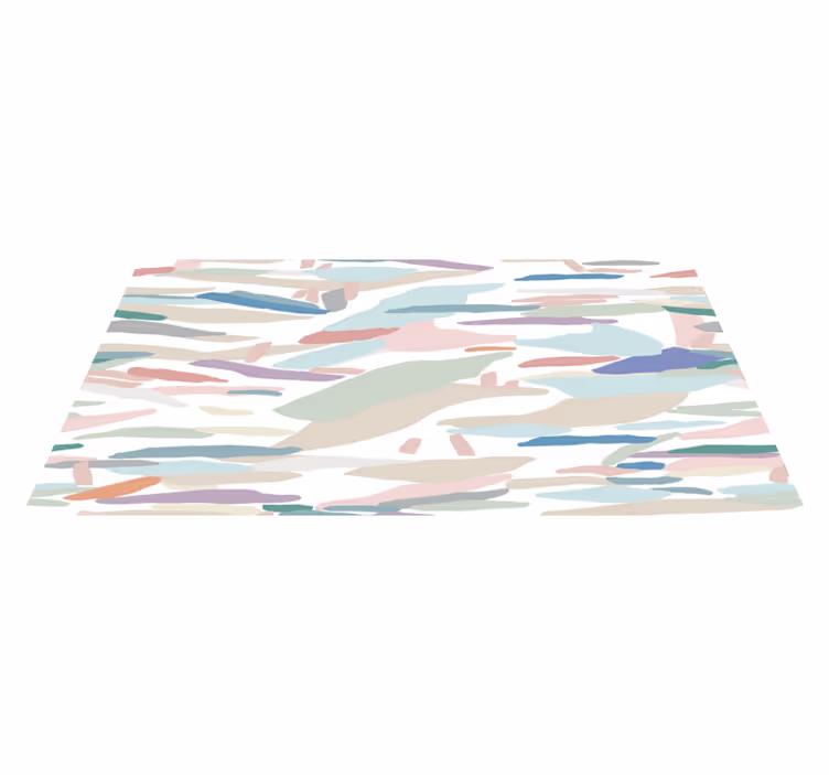 Tapis vinyle minimaliste camouflage abstrait couleur pastel - TenStickers