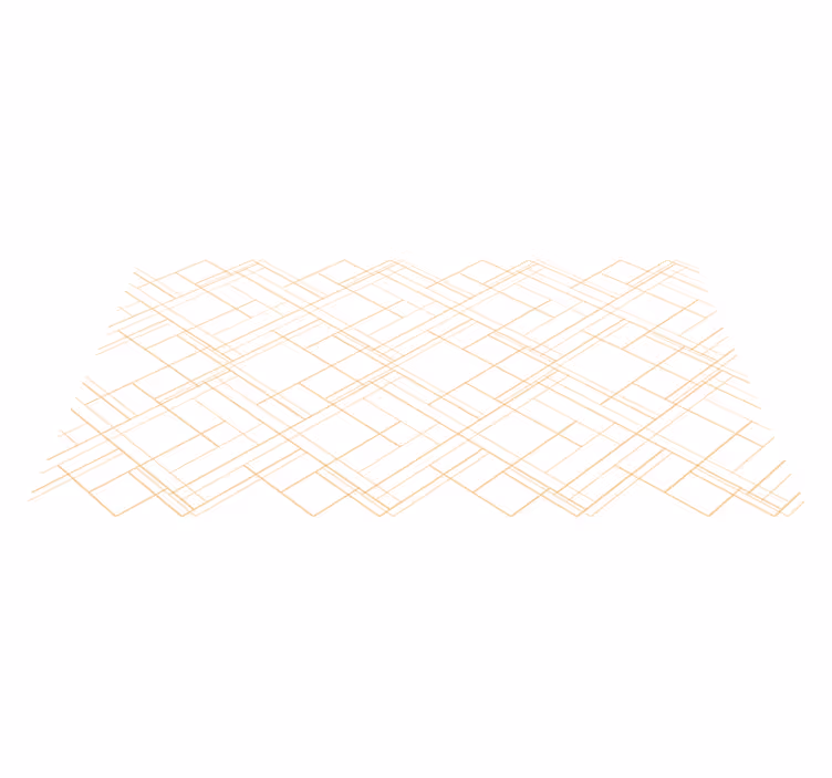 Tapis vinyle géométrique blanc motif lignes minimalistes - TenStickers