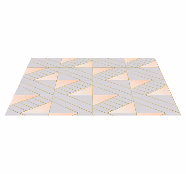 Tapis vinyle géométrique motif formes géométriques moderne - TenStickers
