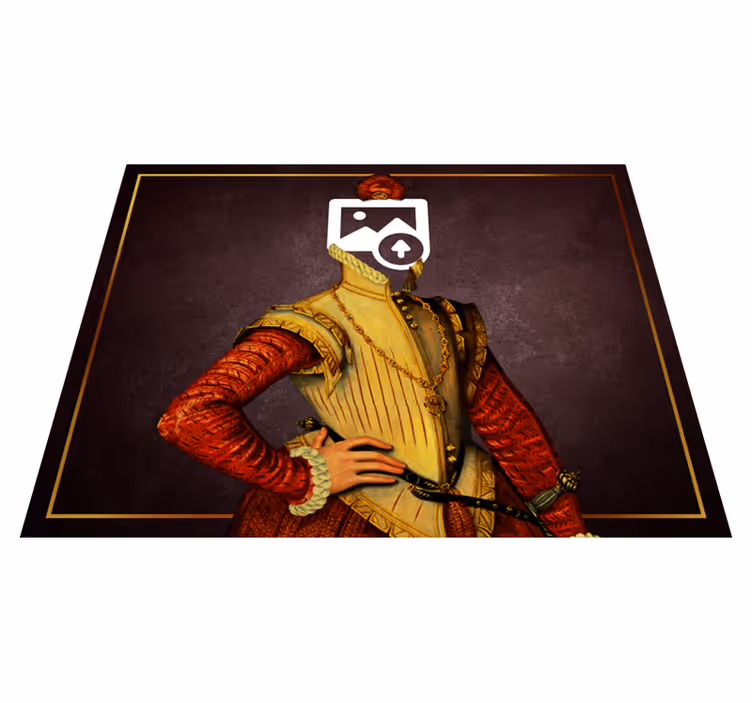 Tapis vinyle portrait chat personnalisable - TenStickers