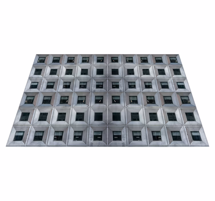Tapis vinyle architecture béton brutaliste - TenStickers