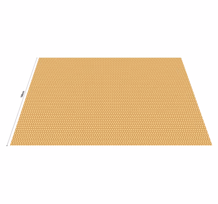 Tapis vinyle motif imitation texture osier - TenStickers