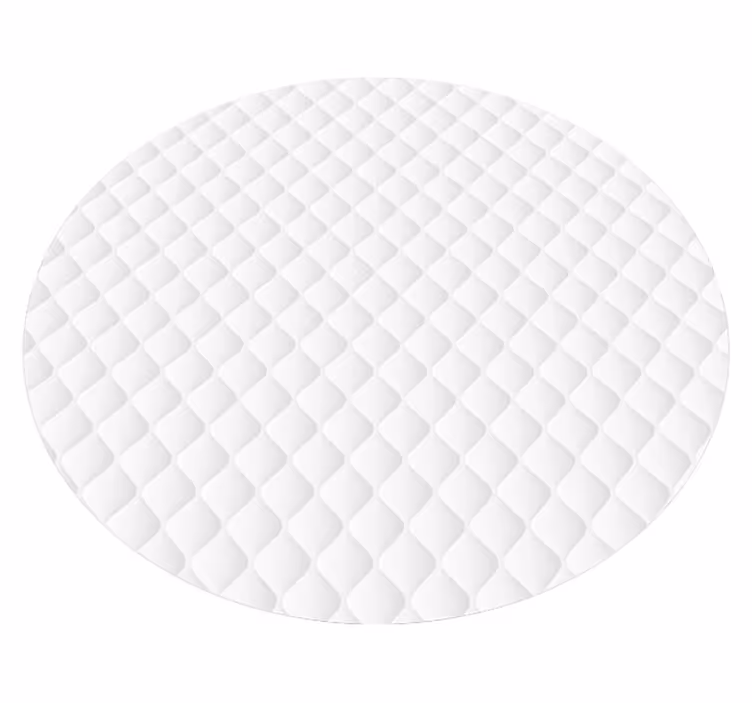 Tapis vinyle matelassé blanc style vintage - TenStickers