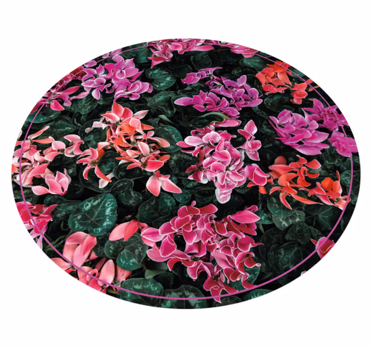 Tapis vinyle salon Violettes des Alpes - TenStickers