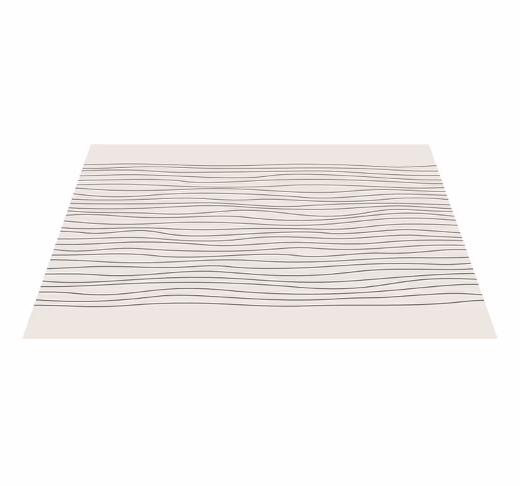 Tapis vinyle lignes asymétriques style nordique - TenStickers
