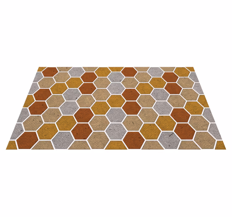 Tapis vinyle imitation de nid d'abeilles - TenStickers