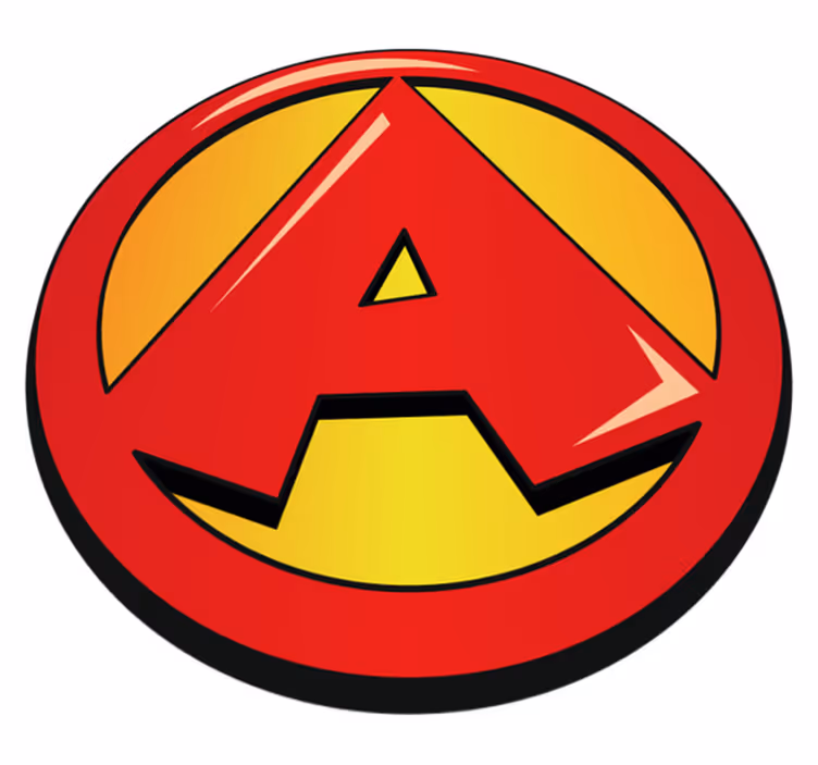Tapis vinyle Super-Héros Initiale personnaliser - TenStickers