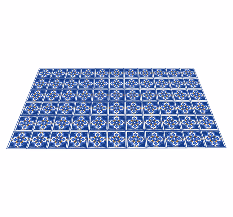 Tapis vinyle carreaux méditerranéen classiques - TenStickers