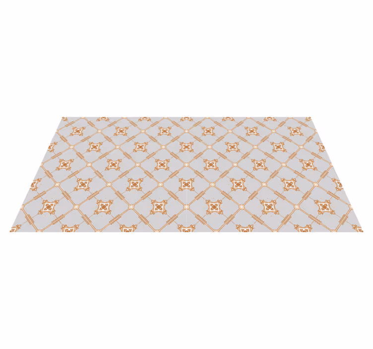 Tapis vinyle carreaux style Rhombus - TenStickers