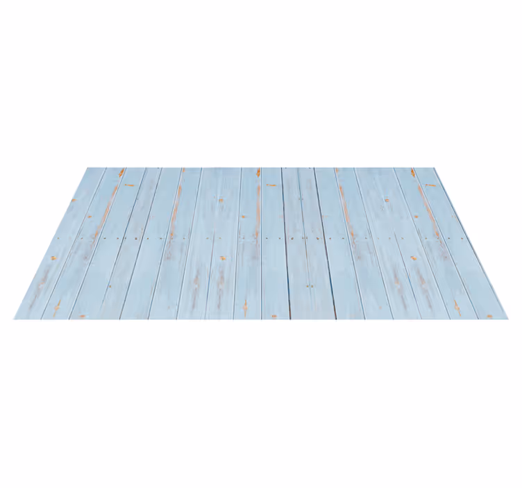 Tapis vinyle imitation bois bleu - TenStickers