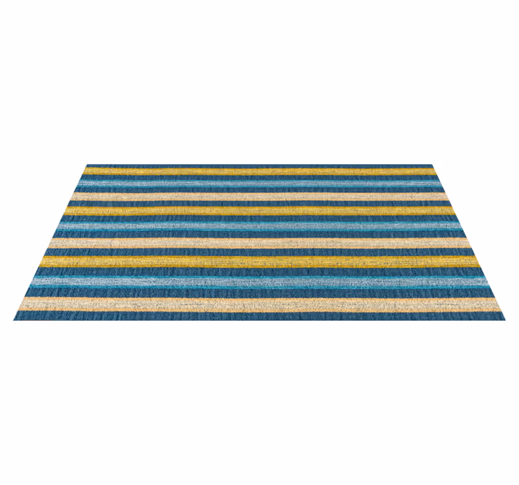 Tapis vinyle effet moquette à rayures - TenStickers