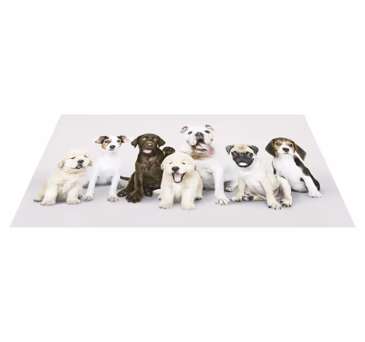 Tapis vinyle animal chien en ligne - TenStickers