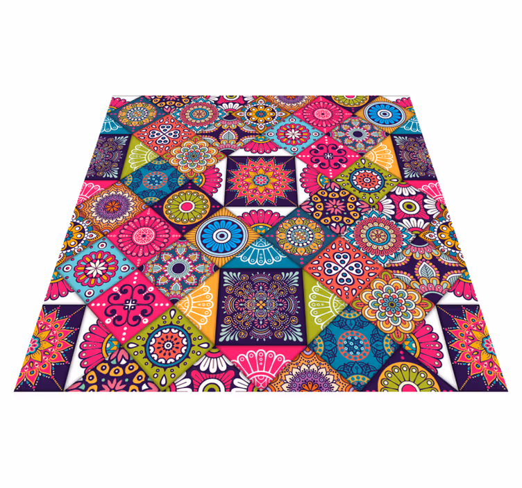 Tapis vinyle composition de carreaux mosaïque  - TenStickers