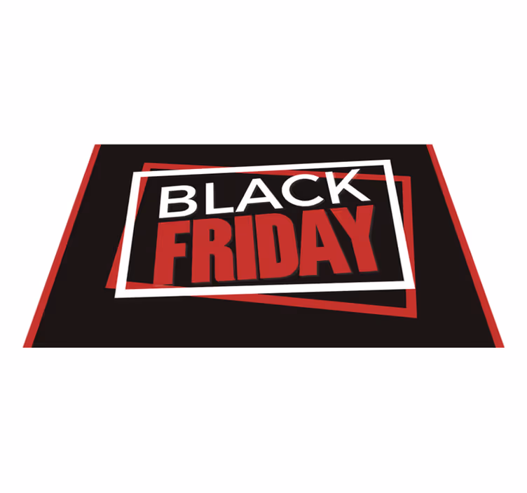 Tapis vinyle black friday - TenStickers