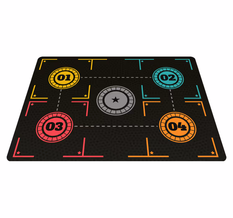 Tapis vinyle entraînement de basket-ball - TenStickers