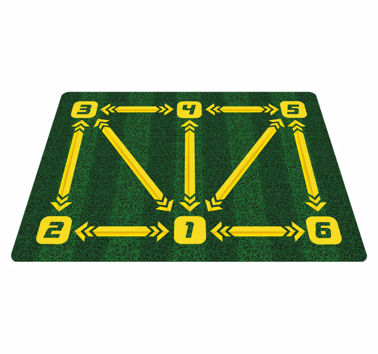 Tapis vinyle entraînement de football - TenStickers