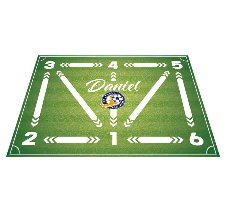 Tapis vinyle entraînement de football - TenStickers