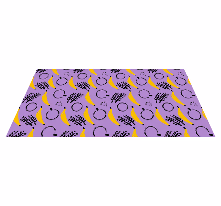 Tapis vinyle moderne mélange de banane abstrait - TenStickers