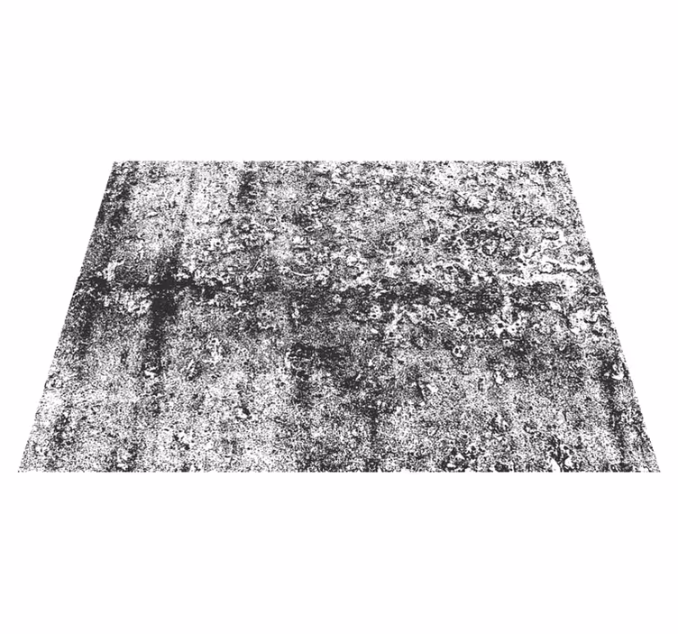 Tapis vinyle salle à manger gris délavé moderne - TenStickers