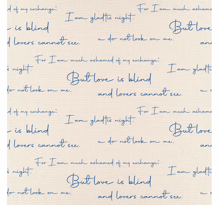 Papier peint texte charte textile - TenStickers