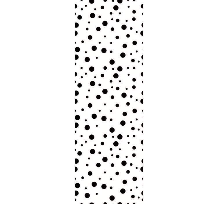 Papier peint cercles motifs circulaires noirs - TenStickers