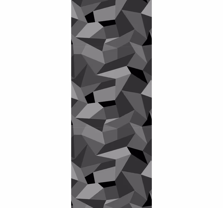 Papier peint formes géométriques gris vif - TenStickers
