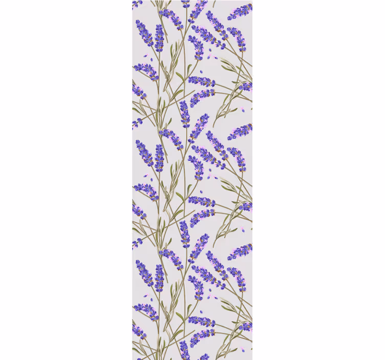 Papier peint floral design lavande - TenStickers
