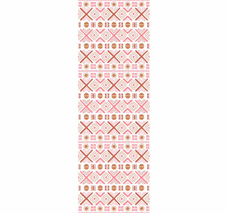 Papier peint fleuri motifs géométriques décoratifs - TenStickers
