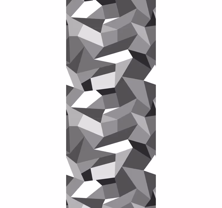 Papier peint formes géométriques gris irrégulières - TenStickers