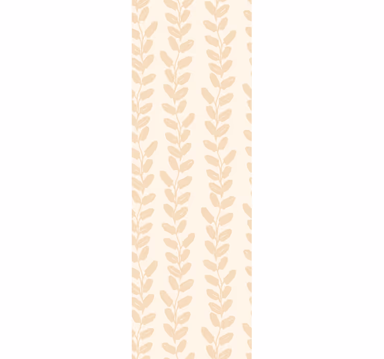 Papier peint feuillage brindilles verticales beiges - TenStickers