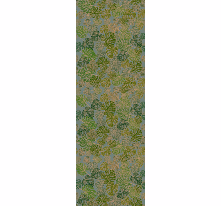 Papier peint feuillage motif vert monstera - TenStickers