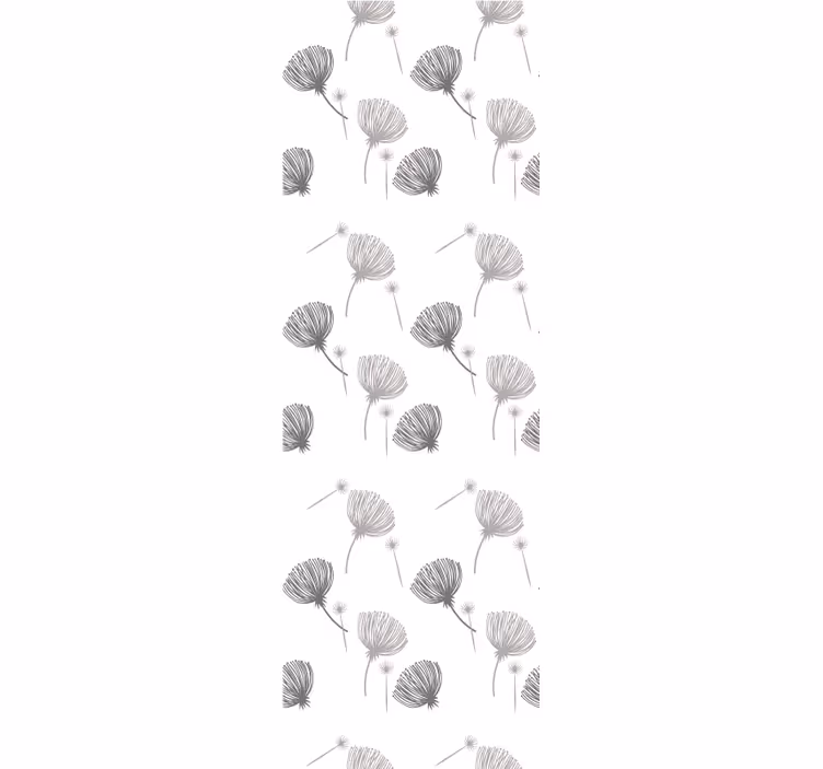 Papier peint floral motif blanc délicat - TenStickers