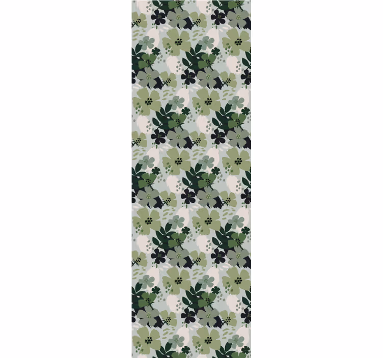 Papier peint floral motif vert luxuriant - TenStickers