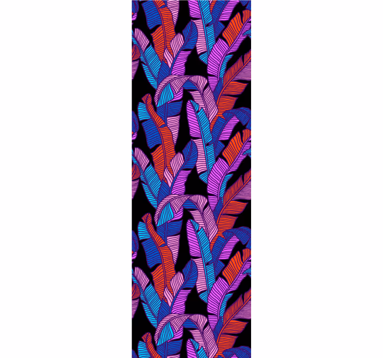 Papier peint fleuri grand motif vibrant - TenStickers