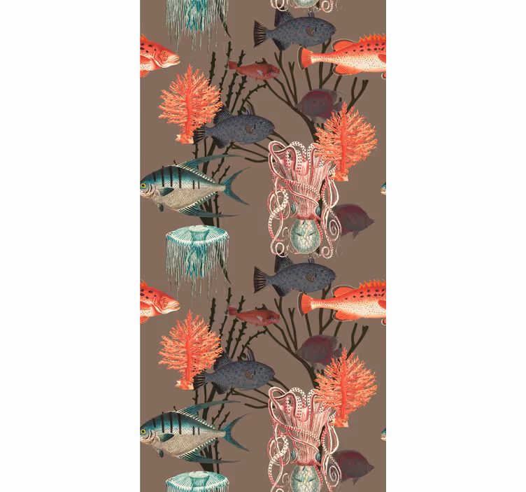 Papier peint poissons vie marine sous-marine - TenStickers