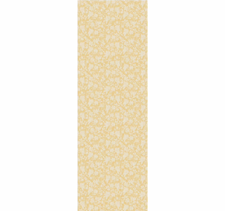 Papier peint feuillage motif jaune abstrait - TenStickers