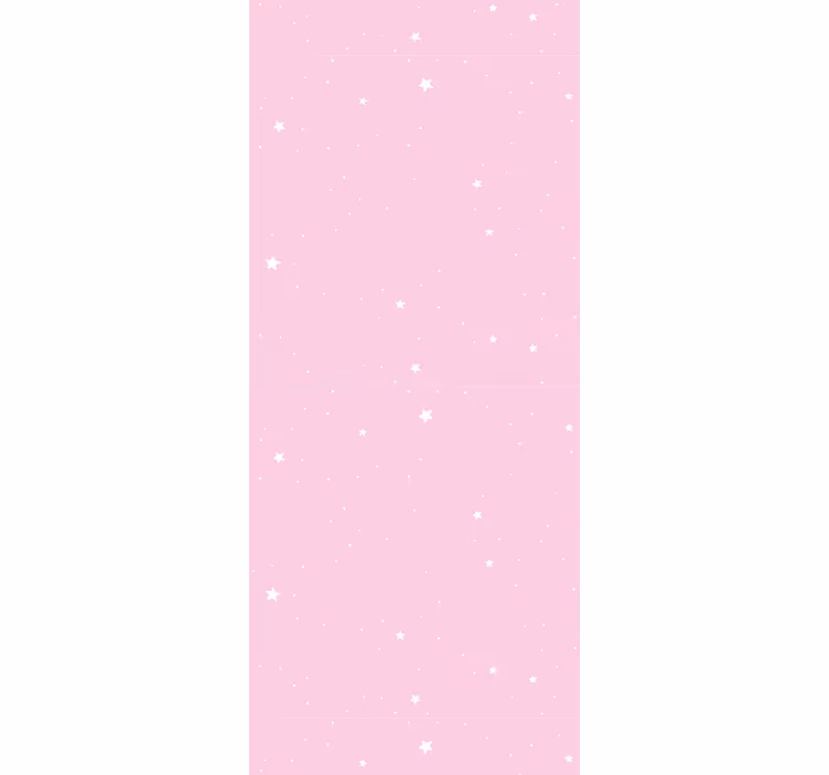 Papier peint étoiles ciel rose nocturne - TenStickers