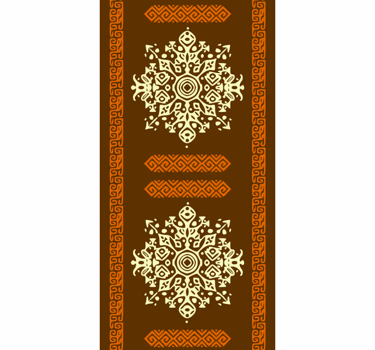 Papier peint chambre adulte mandalas ethniques dorés - TenStickers