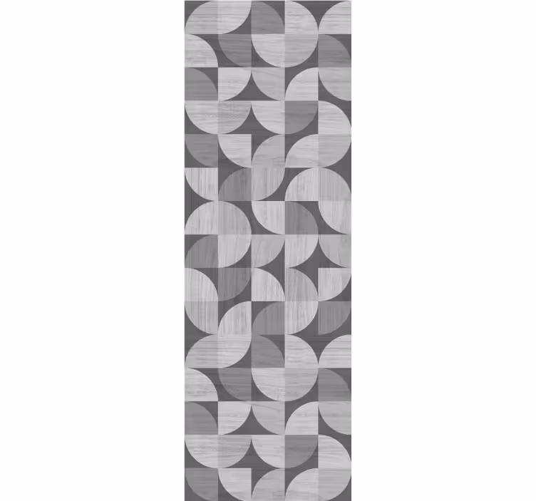Papier peint formes géométriques formes courbes grises - TenStickers