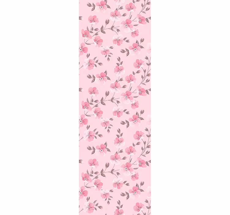 Papier peint floral composition florale rose - TenStickers