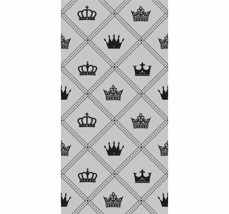 Papier peint art motif de couronne royale - TenStickers