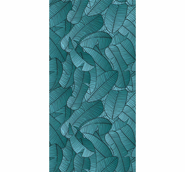 Papier peint feuillage affichage tropical - TenStickers