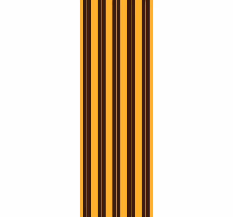 Papier peint rayures jaune moutarde - TenStickers