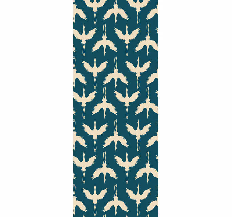 Papier peint oiseaux motifs beiges élégants - TenStickers