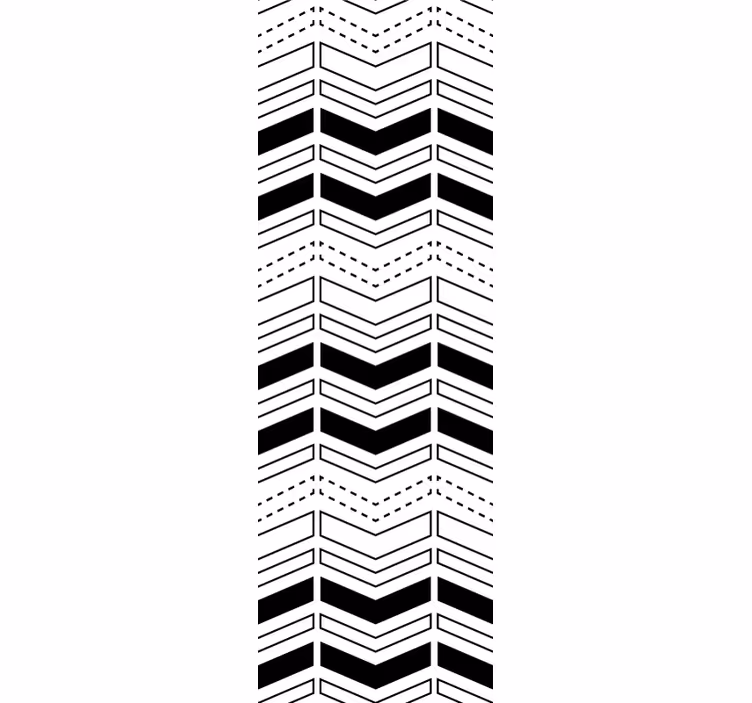 Papier peint formes géometriques motif de lignes à chevrons - TenStickers