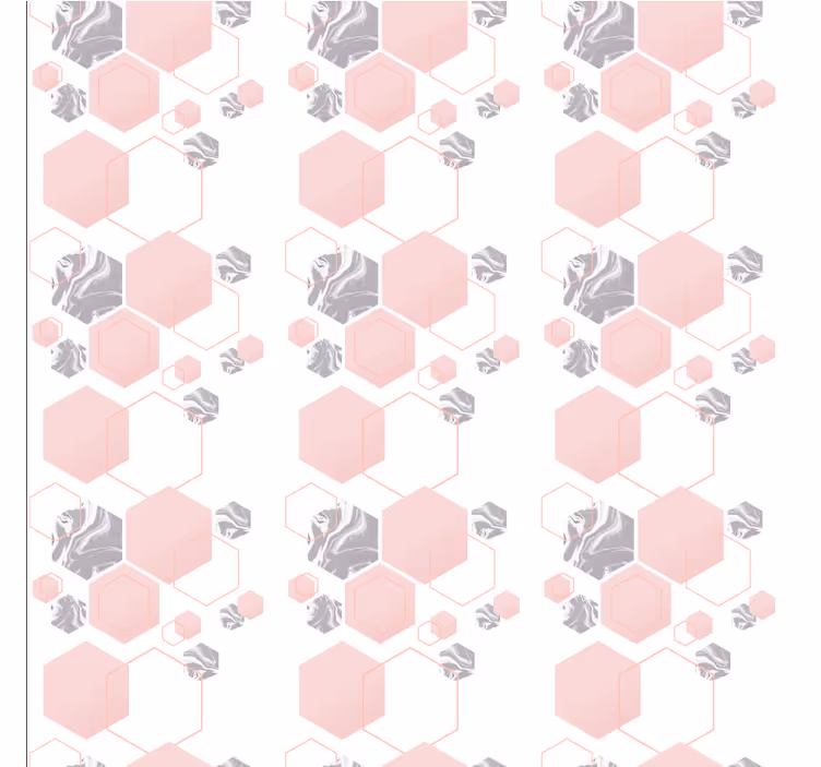 Papier peint formes géometriques motif en nid d'abeille - TenStickers