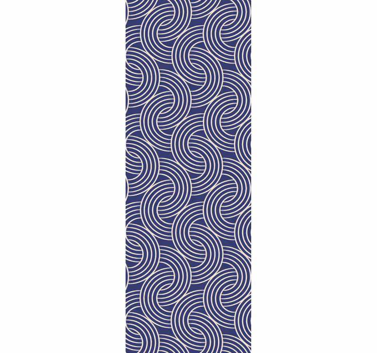 Papier peint formes géometriques élégantes vagues en spirale - TenStickers