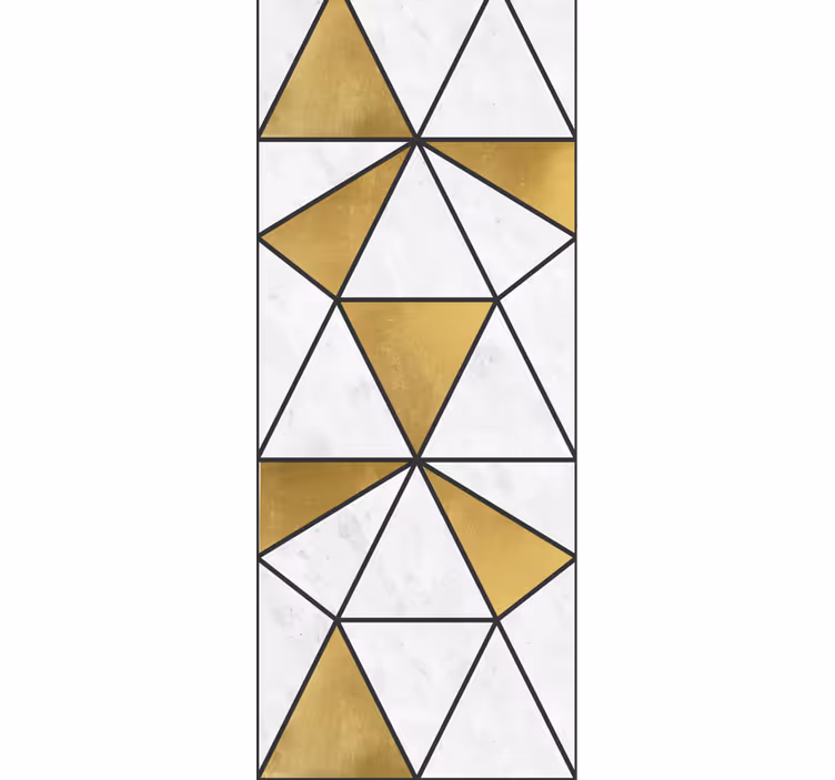 Papier peint triangles facettes géométriques en marbre - TenStickers
