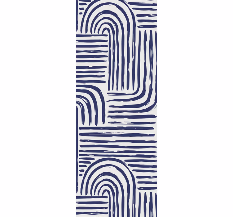 Papier peint formes géométriques lignes courbes - TenStickers