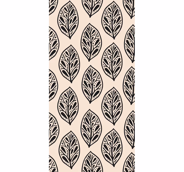 Papier peint feuillage arrangement beige élégant - TenStickers